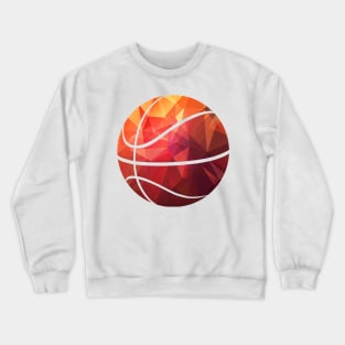 'Geometric Basketball' Awesome Balls Gift Crewneck Sweatshirt